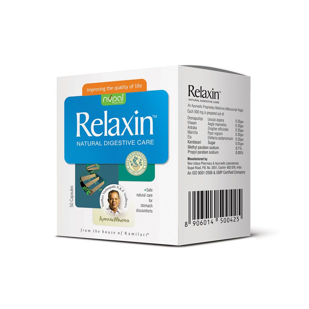 Nupal Relaxin Natural Digestive Care Capsules 50's - Easy Pharmacy LLC