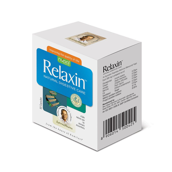 Nupal Relaxin Natural Digestive Care Capsules 50's - Easy Pharmacy LLC