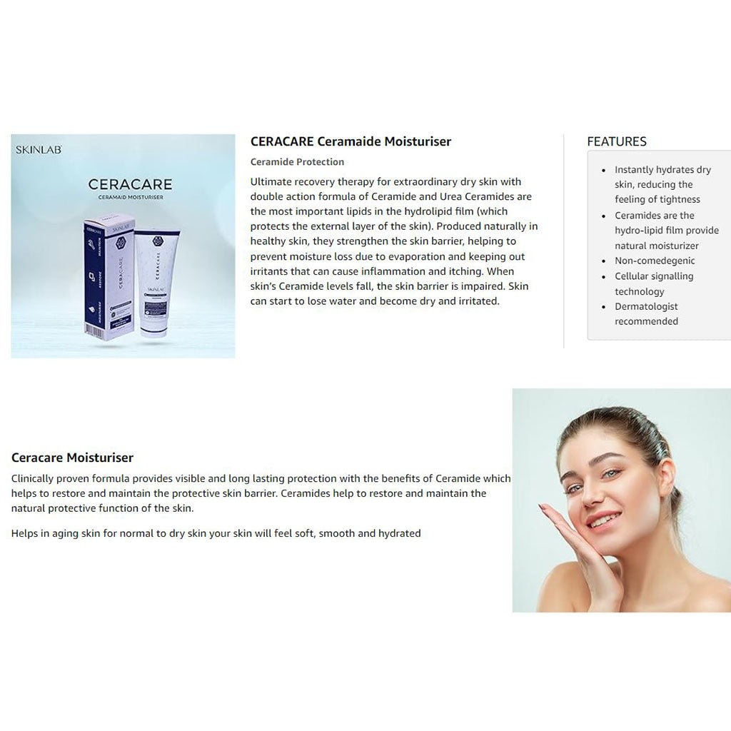 Skinlab Ceracare Ceramide Protection Moisturizer Cream 100 mL - Easy Pharmacy LLC
