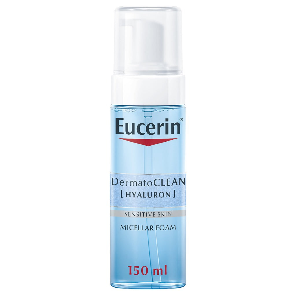 Eucerin Dermato Clean [HYALURON] Make up Removing Micellar Cleansing Foam 150ml - Easy Pharmacy LLC