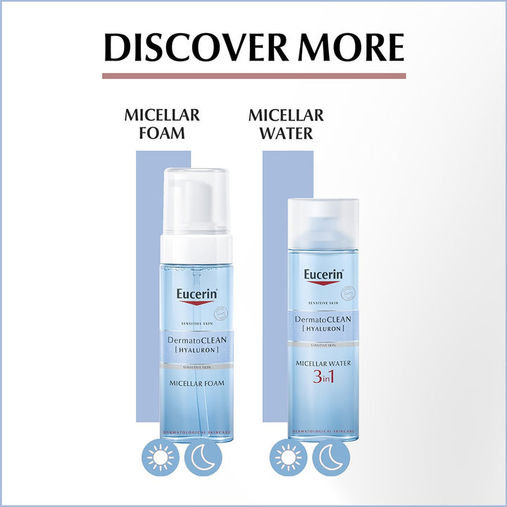 Eucerin Dermato Clean [HYALURON] Make up Removing Micellar Cleansing Foam 150ml - Easy Pharmacy LLC