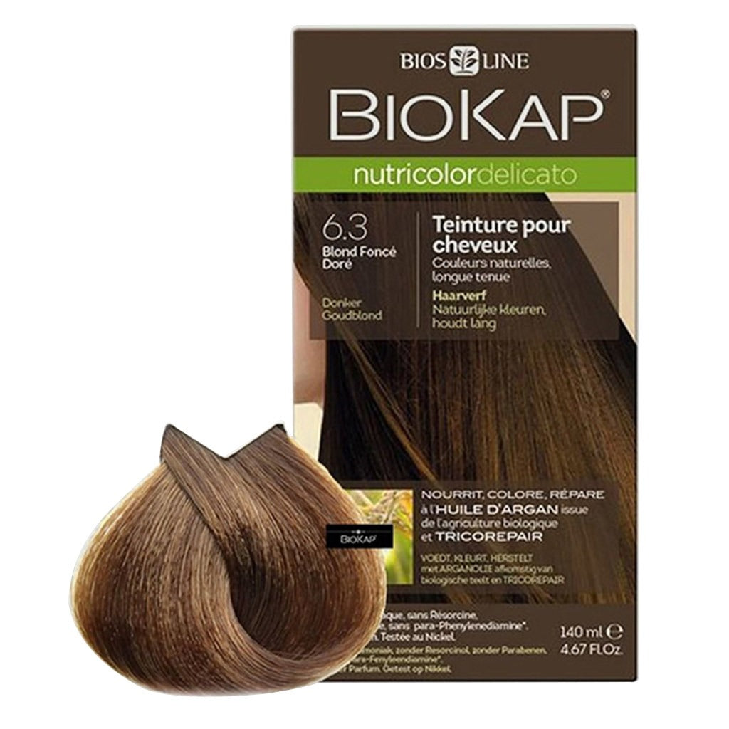 Biokap Nutricolor Delicato Rapid 6.3 Dark Golden Blond 135 mL - Easy Pharmacy LLC