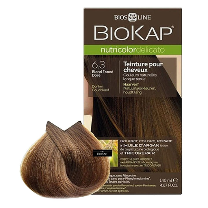 Biokap Nutricolor Delicato Rapid 6.3 Dark Golden Blond 135 mL - Easy Pharmacy LLC