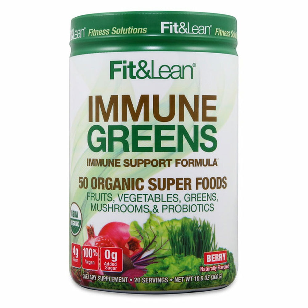 Fit & Lean® Immune Greens Powder Berry 20 Servings - Easy Pharmacy LLC