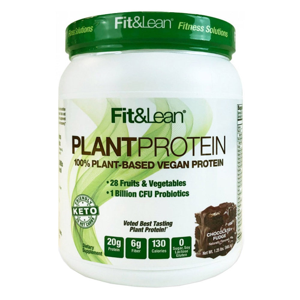 Fit & Lean® Plant Protein Powder Chocolate Fudge 1.25 lb - Easy Pharmacy LLC