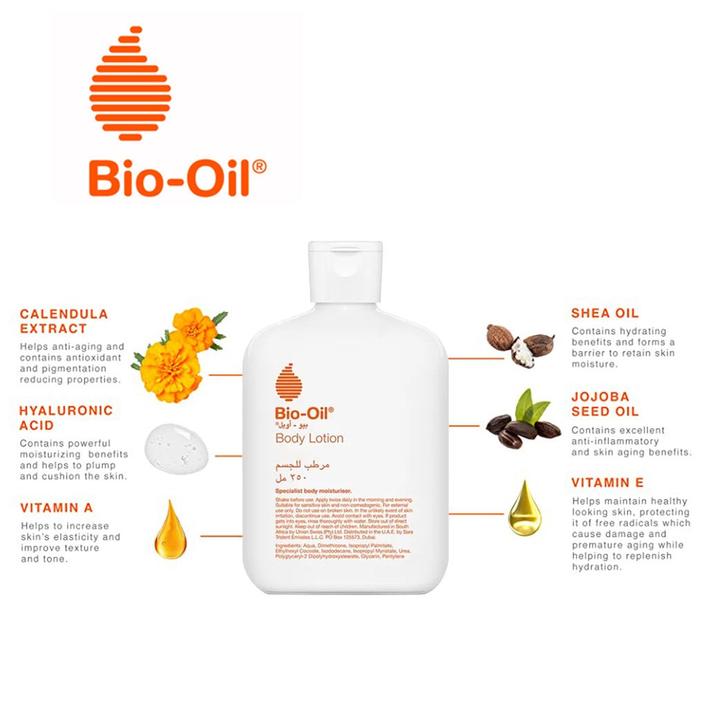 Bio-Oil Ultra-light Daily Moisturiser Body Lotion For Dry Skin 250ml - Easy Pharmacy LLC