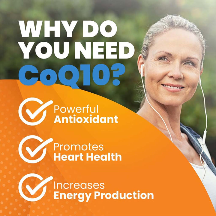 Vitamax Coenzyme Q10 100 mg Softgels For Heart & Antioxidant Support, Pack of 60's - Easy Pharmacy LLC