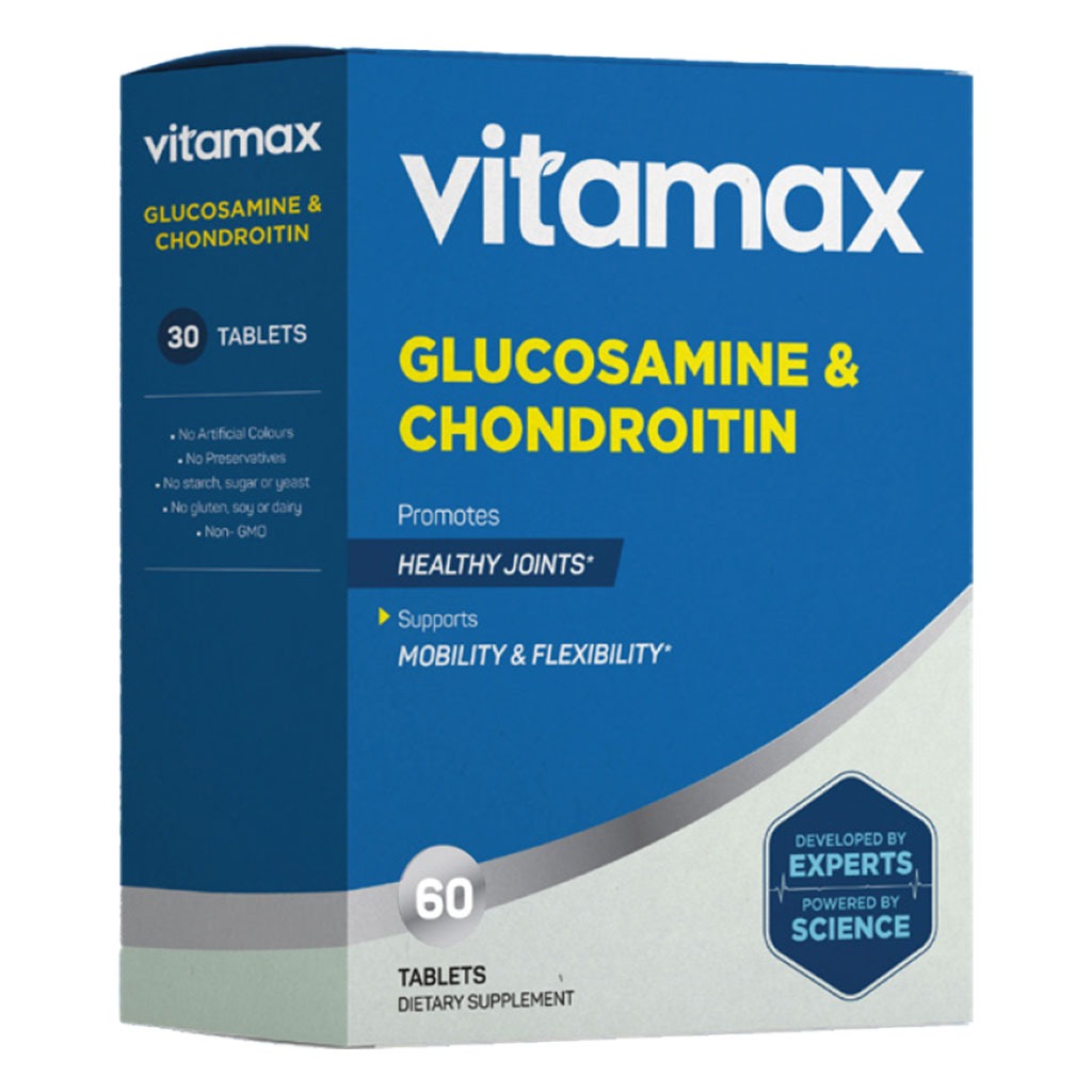 Vitamax Glucosamine + Chondroitin Tablets For Joint Health, Pack of 60's - Easy Pharmacy LLC