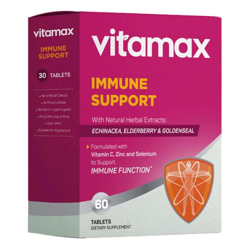 Vitamax Immune Support Tablets With Echinacea, Elderberry & Goldenseal, Pack of 60's - Easy Pharmacy LLC
