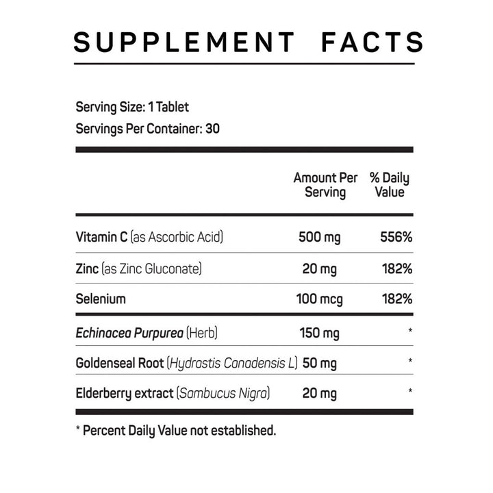 Vitamax Immune Support Tablets With Echinacea, Elderberry & Goldenseal, Pack of 30's - Easy Pharmacy LLC