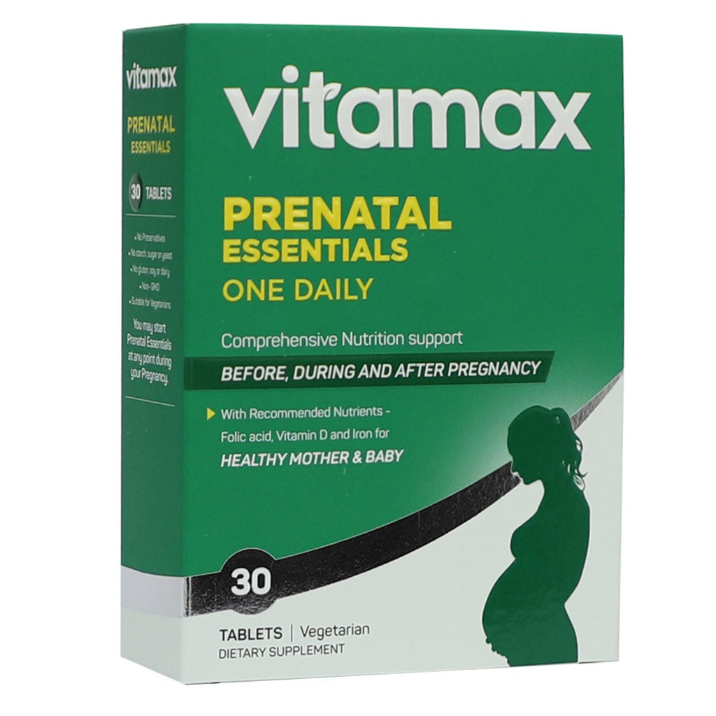 Vitamax Prenatal Essentials One Daily Tablets With Folic Acid, Iron & Vitamin D For Healthy Mother & Baby, Pack of 30's - Easy Pharmacy LLC