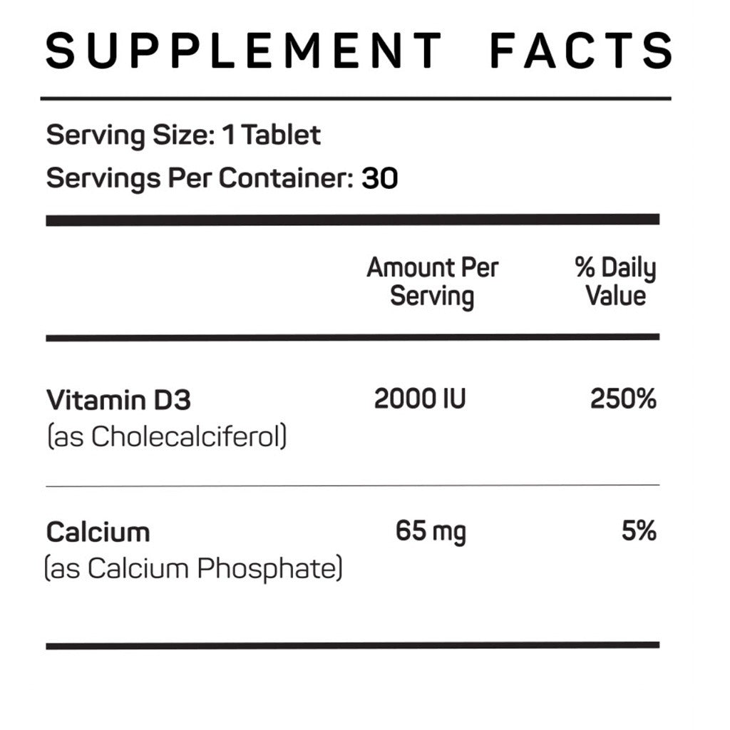 Vitamax Vitamin D3 2000 IU Vegetarian Tablet For Healthy Bone & Teeth, Pack of 30's - Easy Pharmacy LLC