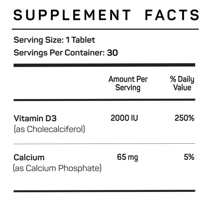 Vitamax Vitamin D3 2000 IU Vegetarian Tablet For Healthy Bone & Teeth, Pack of 30's - Easy Pharmacy LLC