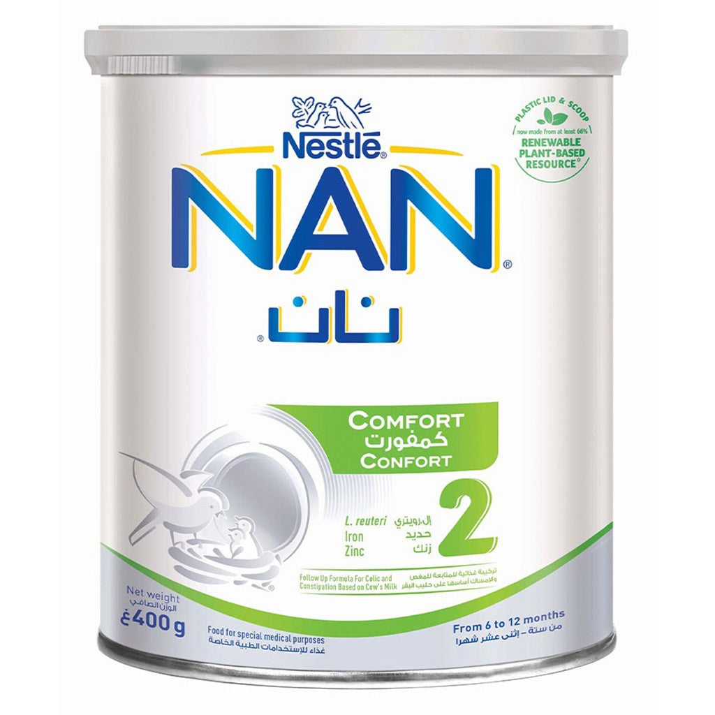 Nestle NAN Comfort Stage 2 Anti Colic Infant Milk Formula For 6 To 12 Months 400g - Easy Pharmacy LLC