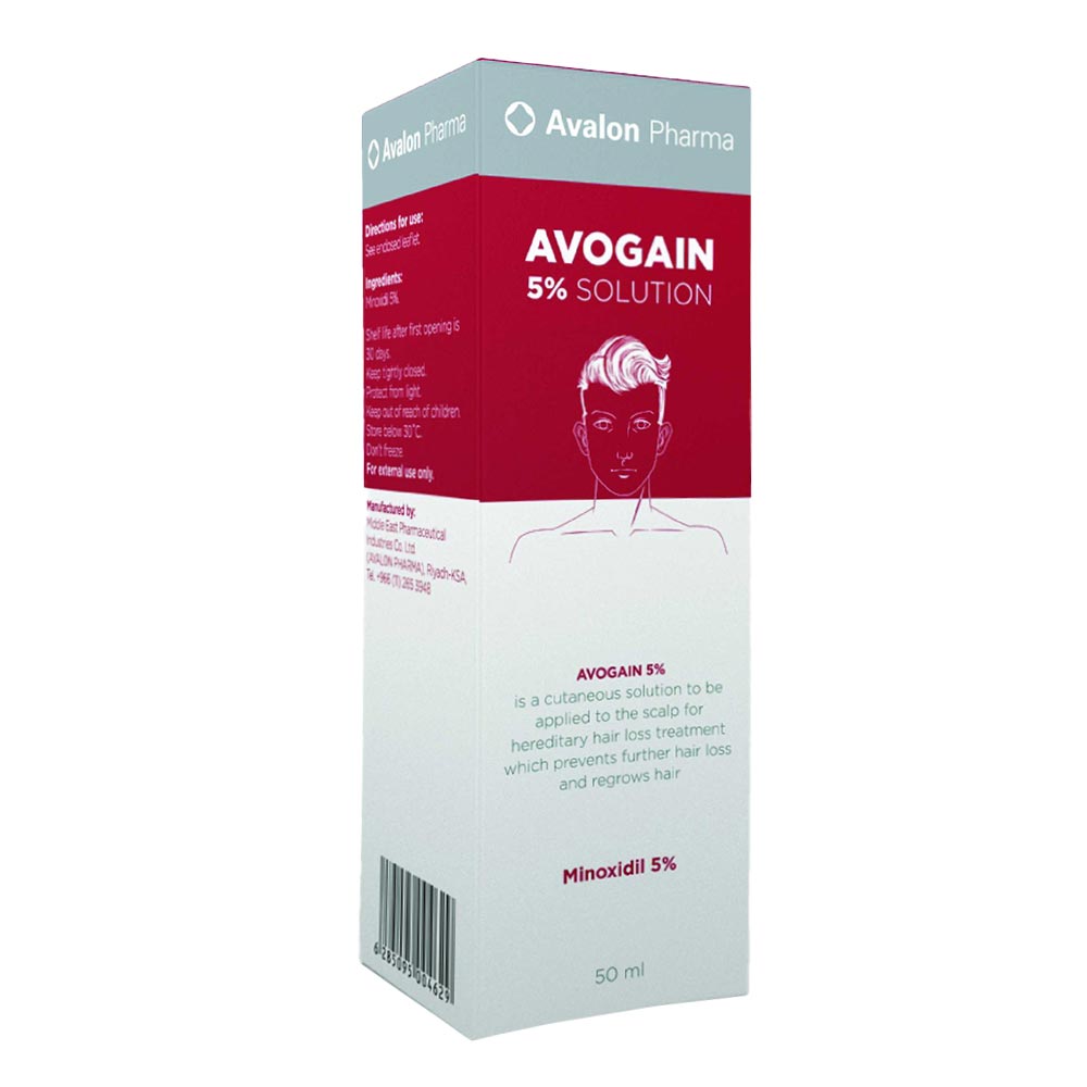 Avogain 5% Minoxidil Topical Solution For Men 50 mL - Easy Pharmacy LLC