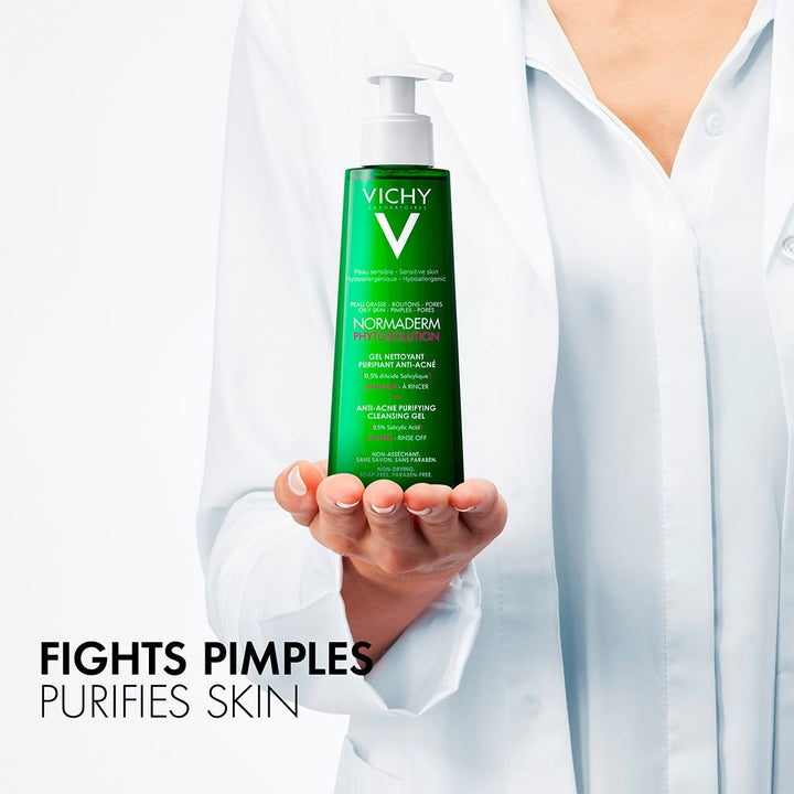 Vichy Normaderm Phytosolution Intensive Purifying Gel for Blemish Prone Skin With Salicylic Acid 400ml - Easy Pharmacy LLC