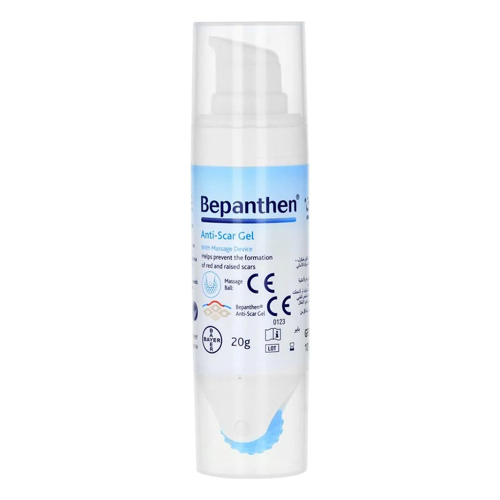 Bepanthen Anti-Scar Gel With Massage Device For Red & Raised Scars 20g - Easy Pharmacy LLC