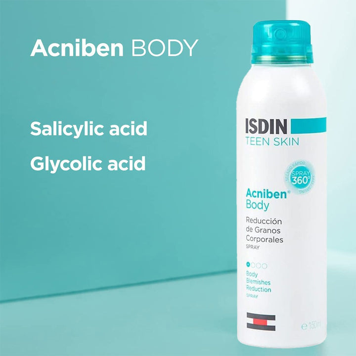 Isdin Teen Skin Acniben Body Spray 150 mL - Easy Pharmacy LLC