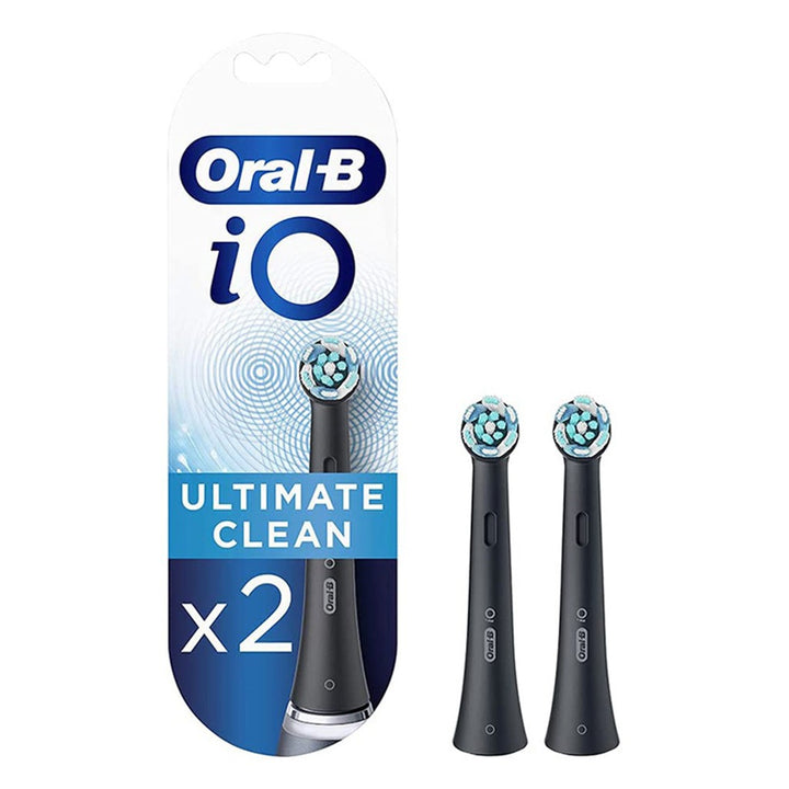 Braun Oral B iO Ultimate Clean Replacement Brush Heads Black, 2's - Easy Pharmacy LLC