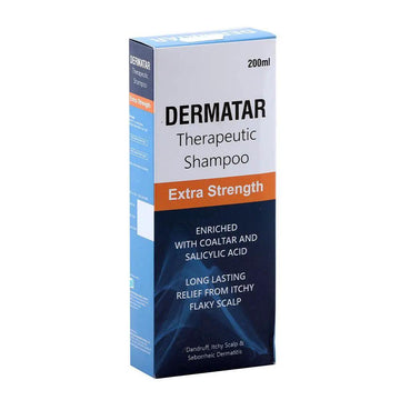 Dermatar Extra Strength Therapeutic Shampoo 200 mL Coal Tar and Salicylic Acid Formula