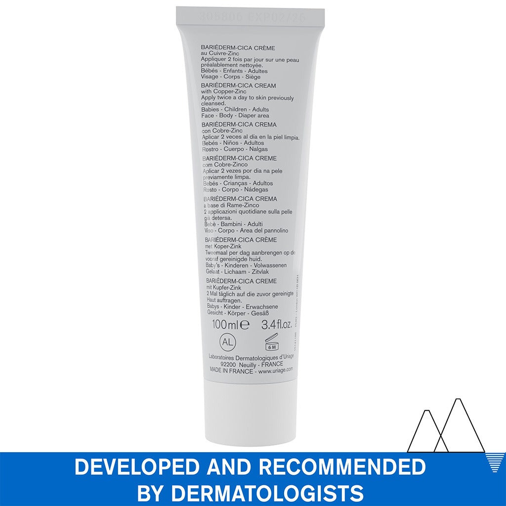 Uriage Bariederm-CICA Repairing Cream With Copper & Zinc 100ml - Easy Pharmacy LLC