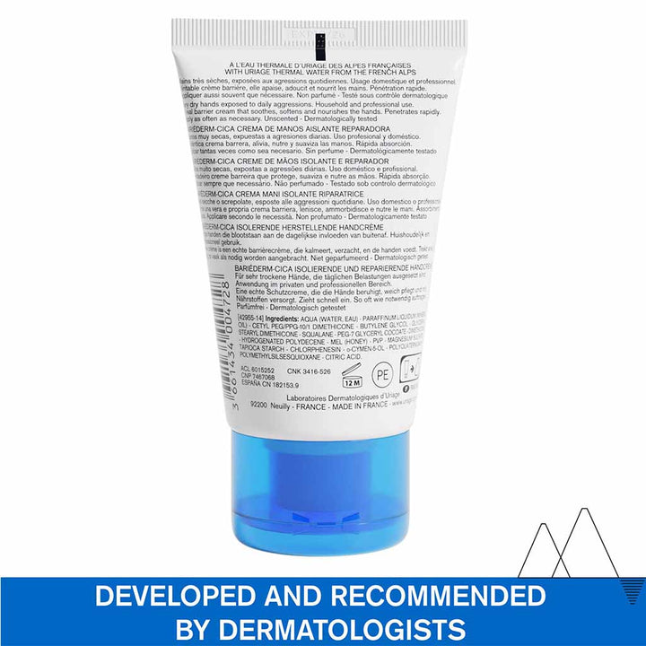 Uriage Bariederm CICA Insulating Repairing Hand Cream With Manuka Honey For Dry Skin 50ml - Easy Pharmacy LLC