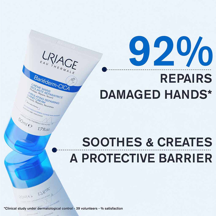 Uriage Bariederm CICA Insulating Repairing Hand Cream With Manuka Honey For Dry Skin 50ml - Easy Pharmacy LLC