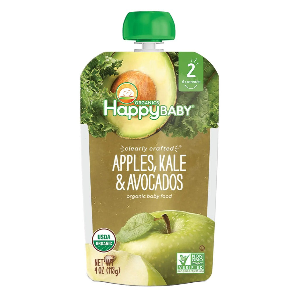 HappyBaby Organic Baby Food Apple, Kale And Avocados 113 g - Easy Pharmacy LLC