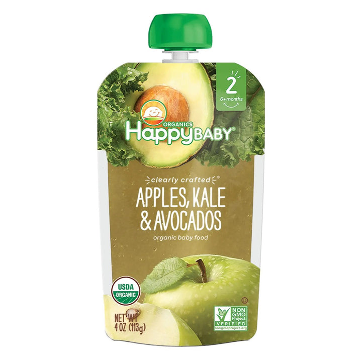 HappyBaby Organic Baby Food Apple, Kale And Avocados 113 g - Easy Pharmacy LLC