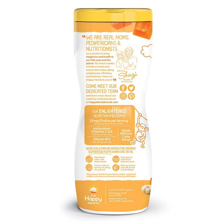 HappyBaby Superfood Puffs Banana And Pumpkin 60 g - Easy Pharmacy LLC