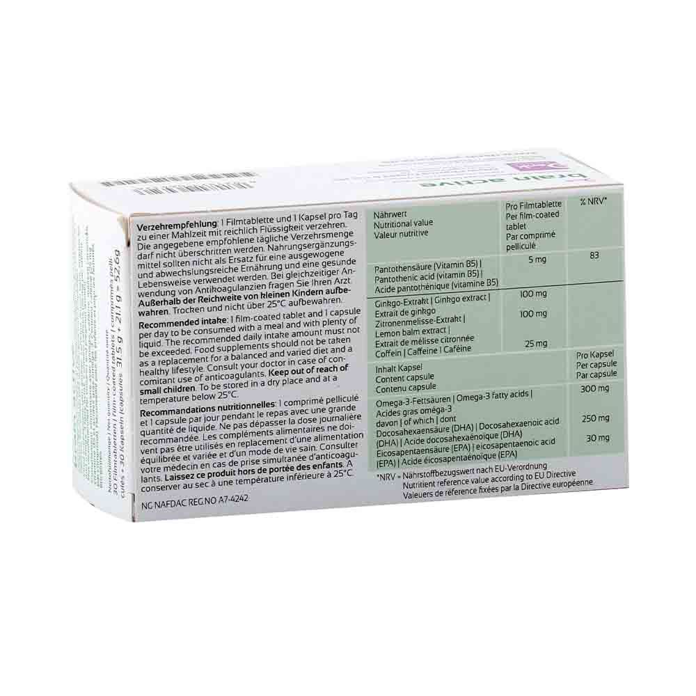 Denk Brain Active Tablet + Capsule 60's - Easy Pharmacy LLC