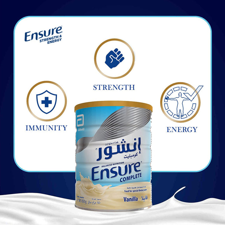 Ensure Complete Vanilla Powder For Balanced Nutrition 850 g - Easy Pharmacy LLC