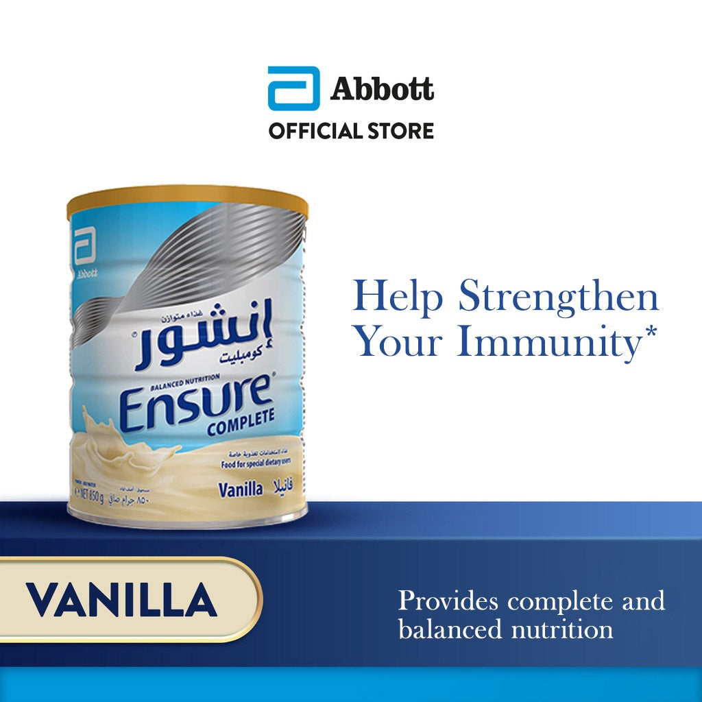 Ensure Complete Vanilla Powder For Balanced Nutrition 850 g - Easy Pharmacy LLC