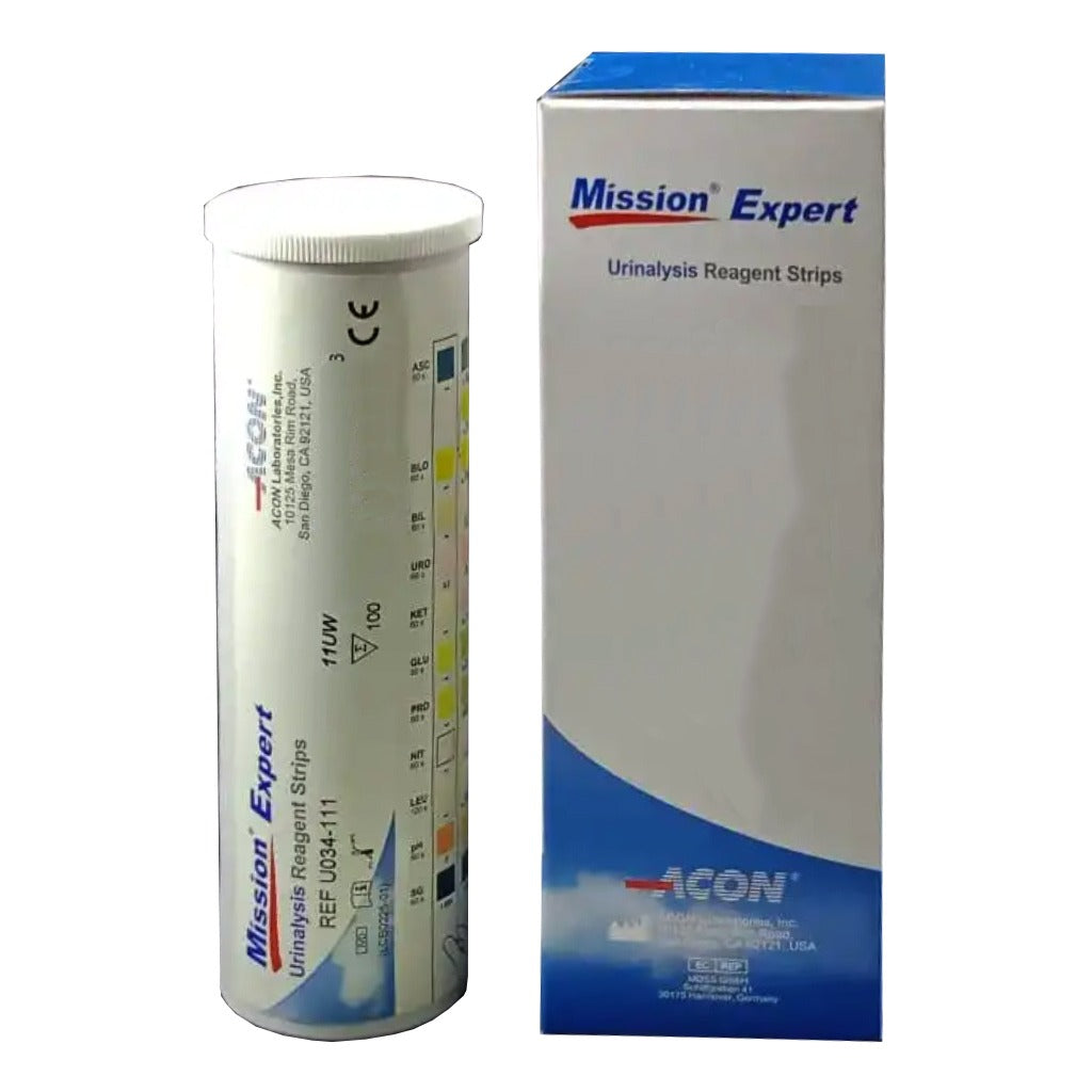 Mission Expert Urinalysis Reagent Strips 100's 11UW - Easy Pharmacy LLC