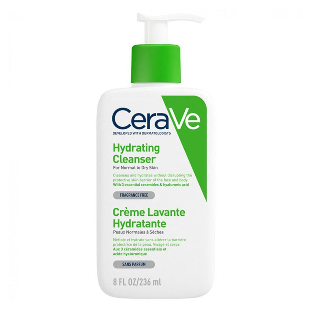 CeraVe Hydrating Fragrance Free Cleanser For Normal To Dry Skin 236ml - Easy Pharmacy LLC