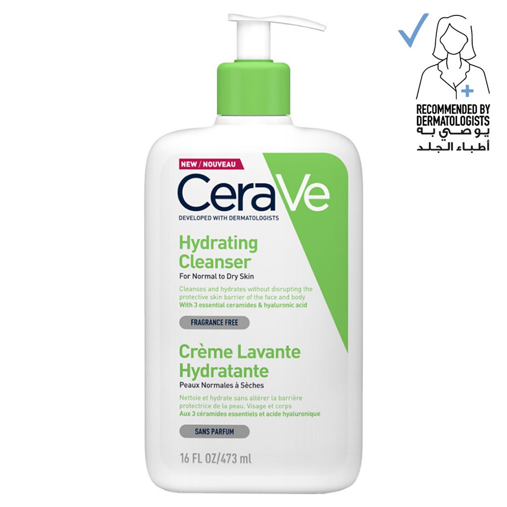 CeraVe Hydrating Fragrance Free Cleanser For Normal To Dry Skin 473ml - Easy Pharmacy LLC