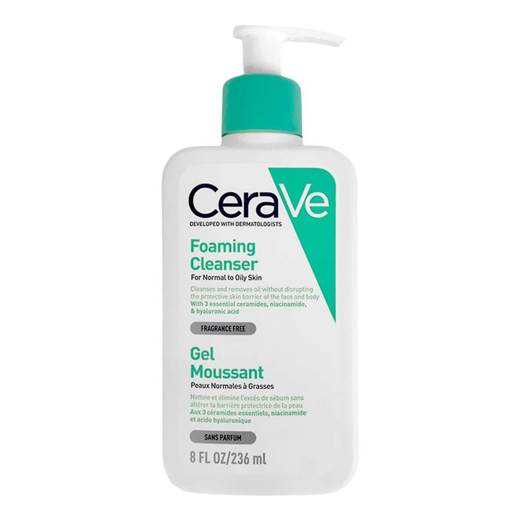 CeraVe Fragrance Free Foaming Cleanser For Normal To Oily Skin 236ml - Easy Pharmacy LLC