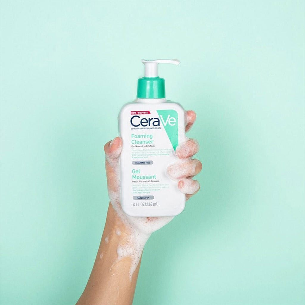 CeraVe Fragrance Free Foaming Cleanser For Normal To Oily Skin 236ml - Easy Pharmacy LLC