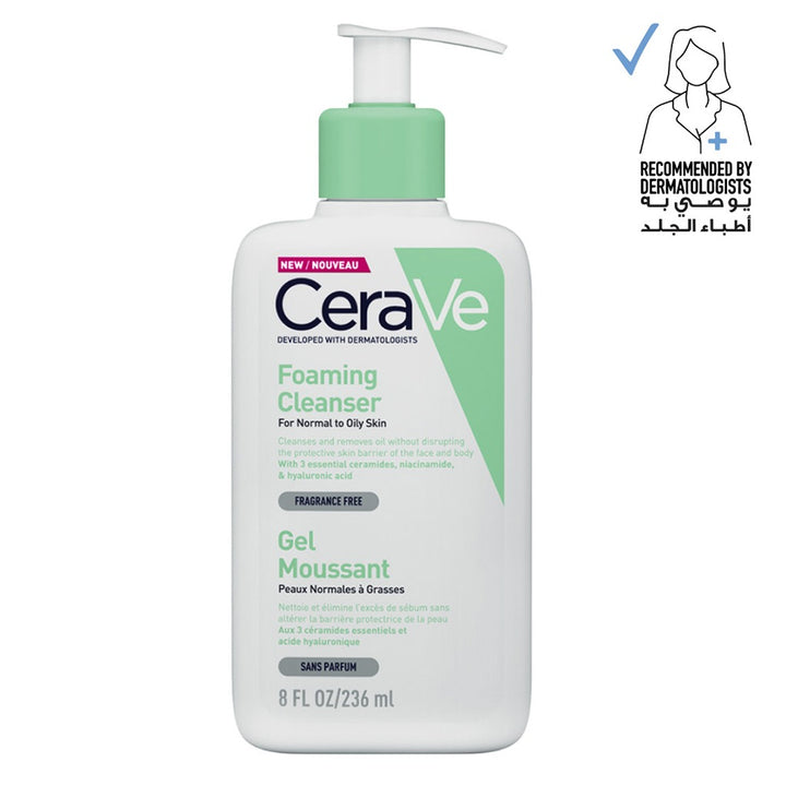 CeraVe Fragrance Free Foaming Cleanser For Normal To Oily Skin 236ml - Easy Pharmacy LLC