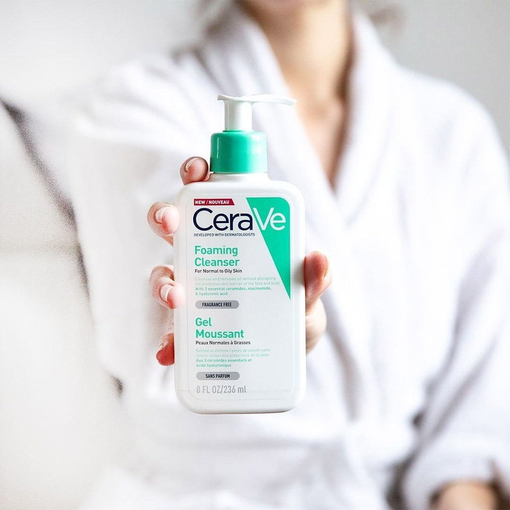 CeraVe Fragrance Free Foaming Cleanser For Normal To Oily Skin 236ml - Easy Pharmacy LLC