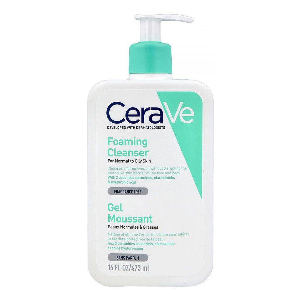 CeraVe Fragrance Free Foaming Cleanser For Normal To Oily Skin 473ml - Easy Pharmacy LLC