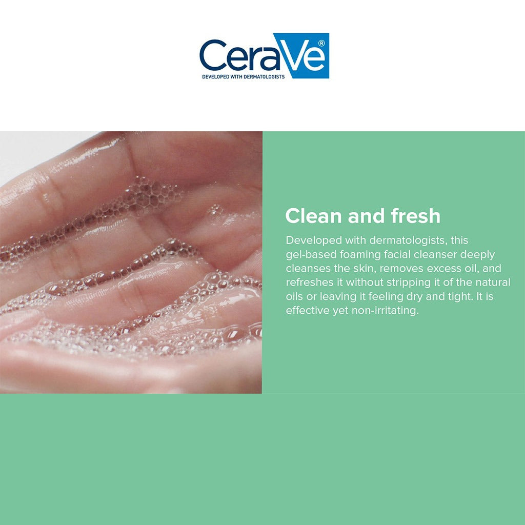 CeraVe Fragrance Free Foaming Cleanser For Normal To Oily Skin 473ml - Easy Pharmacy LLC