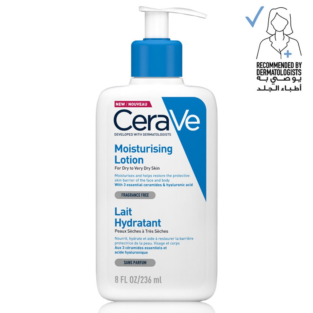 CeraVe Fragrance Free Moisturising Lotion For Dry To Very Dry Skin 236ml - Easy Pharmacy LLC