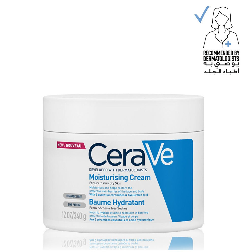 CeraVe Fragrance Free Moisturising Cream For Dry To Very Dry Skin 340g - Easy Pharmacy LLC