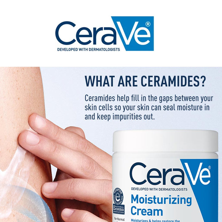 CeraVe Fragrance Free Moisturising Cream For Dry To Very Dry Skin 340g - Easy Pharmacy LLC
