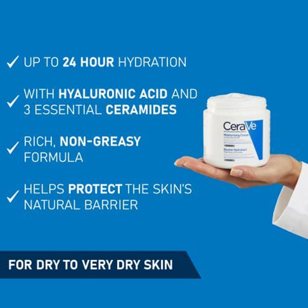 CeraVe Fragrance Free Moisturising Cream For Dry To Very Dry Skin 454g - Easy Pharmacy LLC