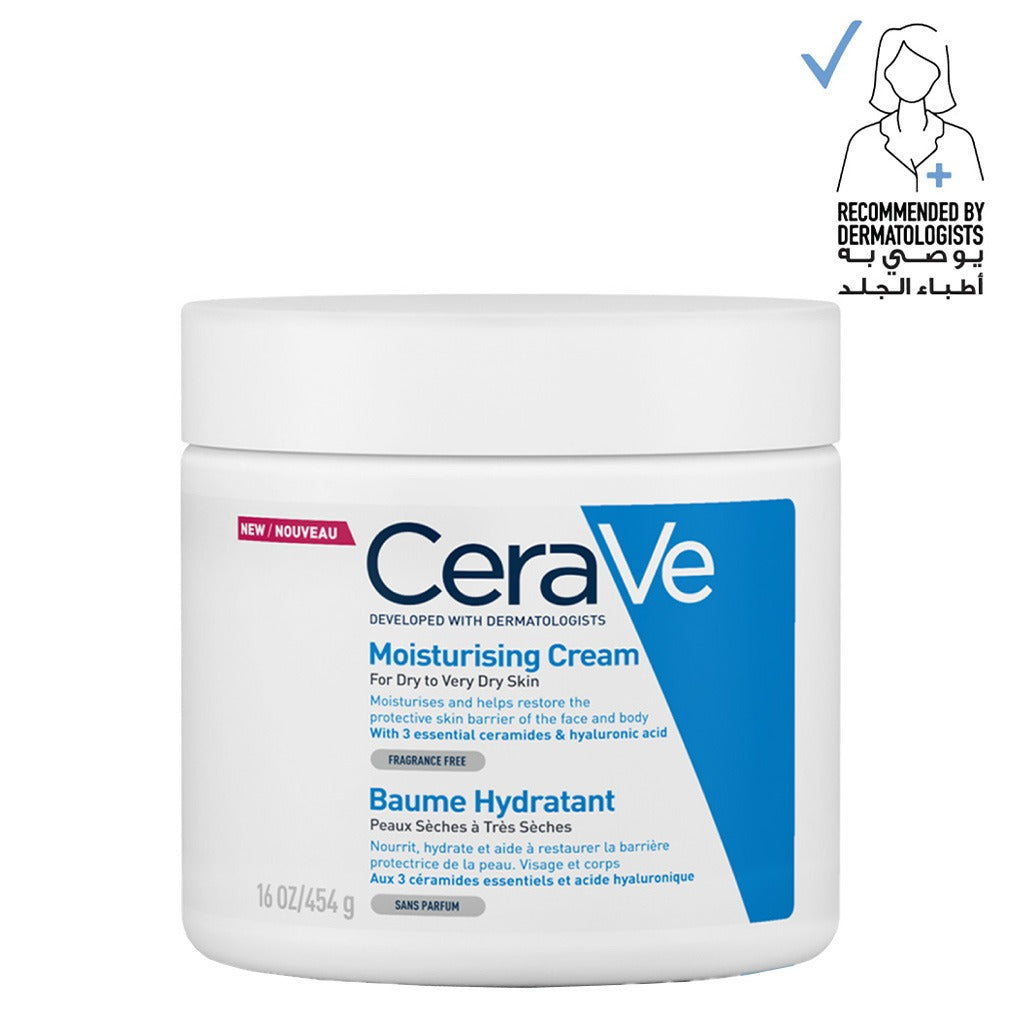 CeraVe Fragrance Free Moisturising Cream For Dry To Very Dry Skin 454g - Easy Pharmacy LLC