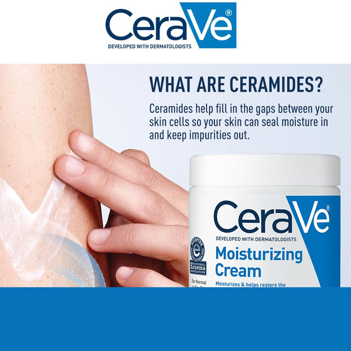 CeraVe Fragrance Free Moisturising Cream For Dry To Very Dry Skin 454g - Easy Pharmacy LLC