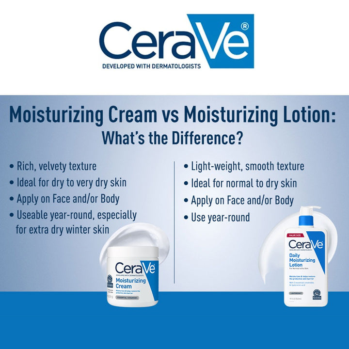 CeraVe Fragrance Free Moisturising Cream For Dry To Very Dry Skin 454g - Easy Pharmacy LLC