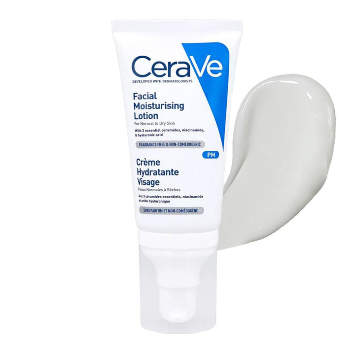CeraVe Facial Moisturising PM Lotion For Normal To Dry Skin 52ml - Easy Pharmacy LLC